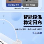 66W Charger with 2m Long 6A Type-C Cable