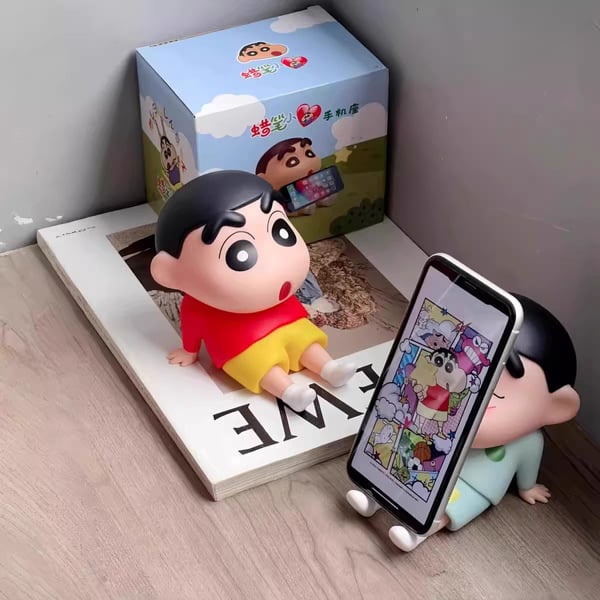 Mobile Phone Holder Stand Desktop Ornament Crayon Shin-Chan Anime
