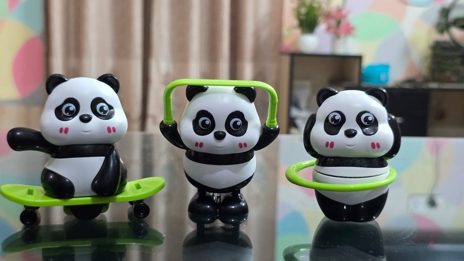 পান্ডা উইন্ড-আপ টয় – ৩ পিসের সম্পূর্ণ সেট (Panda Wind-Up Toy)