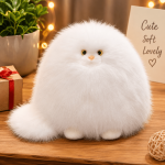 Fluffy Round Cat Plush Toy