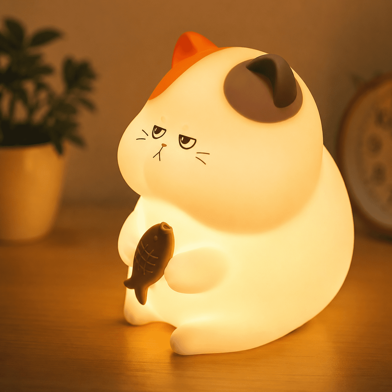 Greedy Cat Night Light