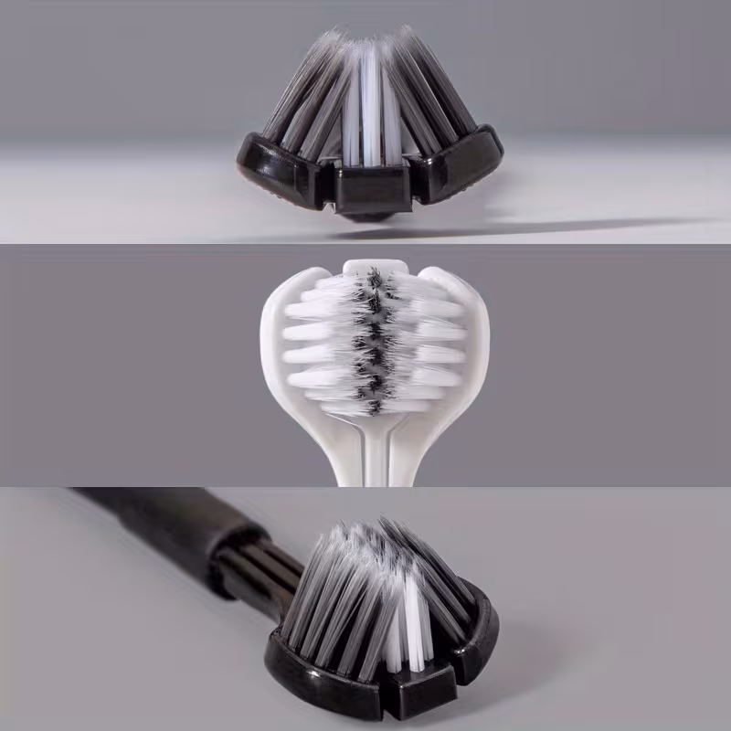 Three-Sided Toothbrush
