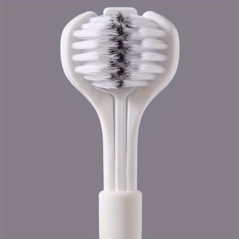 Three-Sided Toothbrush