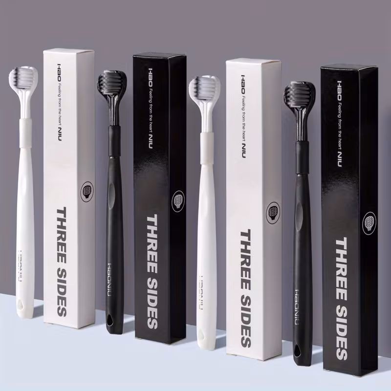 Three-Sided Toothbrush