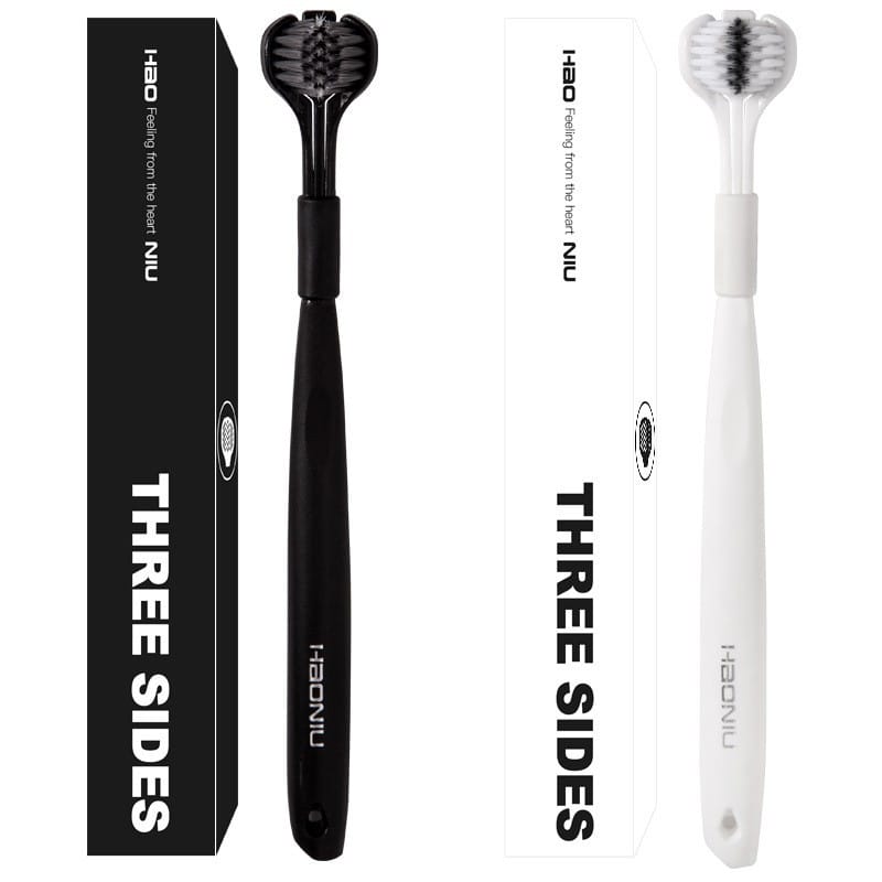 Three-Sided Toothbrush